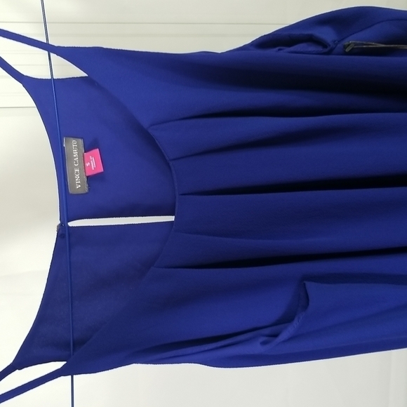 Vince Camuto SZ S Kenya Nile Romper NEW Cobalt Blue Short Button Back 9137933 - Picture 6 of 10